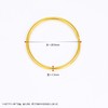 【限时克减128元】足金999.9 黄金空心光面耳圈(ES00029-08)（预售产品下单后不退款不退货不换货不补差价（预售产品下单后不退款不退货不换货不补差价 商品缩略图2