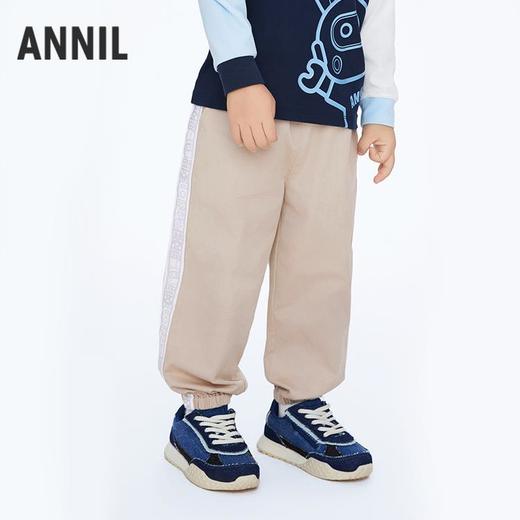 男童运动休闲单裤长裤裤子新款安奈儿童装实体店同款XB416535 商品图1