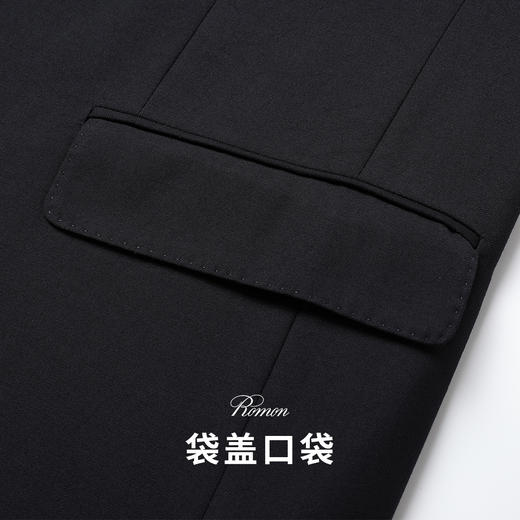 【西装+西裤】罗蒙男士西装套装两件套商务正装戗驳领一粒扣婚庆西装套装 商品图4