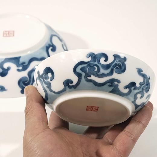 不仁斋 人气新款釉中贴花青花云纹 青花盘 餐盘 餐具 商品图4