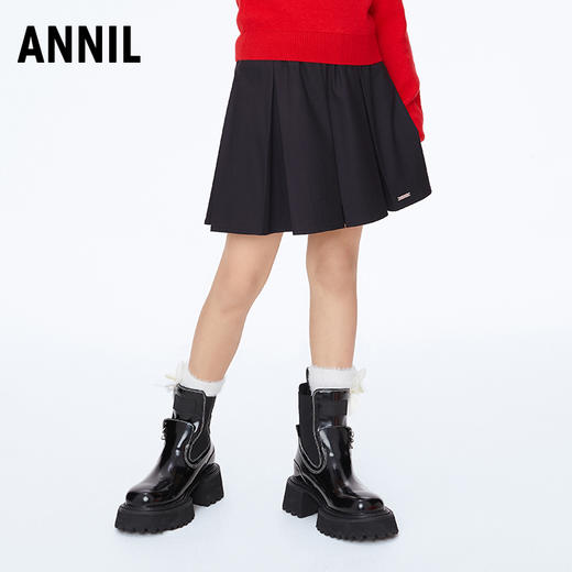 女童百褶裙半身裙裙子有安全裤新款安奈儿童装实体店同款AG413528 商品图1