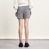 谜底毛呢格纹短裤女2024春季新款复古文艺直筒修身短裤241MK0145 商品缩略图2