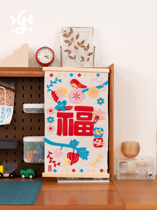 古古楽gugu福满满布堆贴画DIY年画手工装饰龙年布画 商品图4