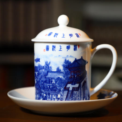 青花双绝陶瓷 对杯 商品图3