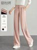 【专属特价】熙世界高腰阔腿裤女2025春新款宽松运动直筒休闲裤显高显瘦长裤 商品缩略图0