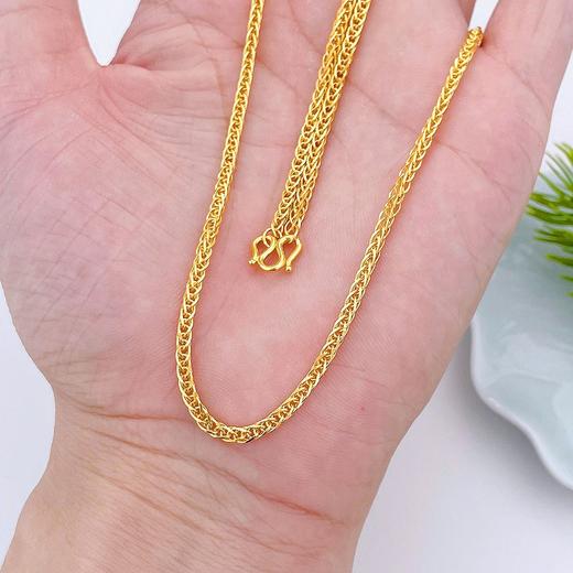 【限时克减150元】足金999.9 方肖邦链项链(XL00013-16)补差价）补差价）预售产品下单后不退款不退货不换货不补差价 商品图2