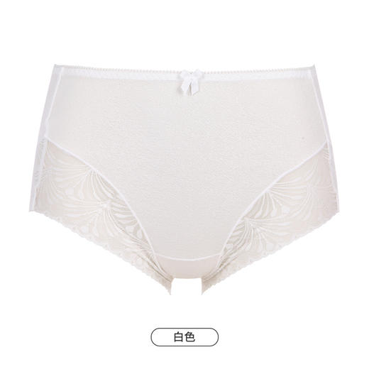 都市丽人基础系列宽版包覆内裤女蕾丝女士内裤中腰平角内裤LK45G1 商品图6