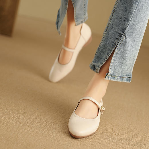 春季新款，头层羊皮浅口单鞋LG-92-596 商品图11