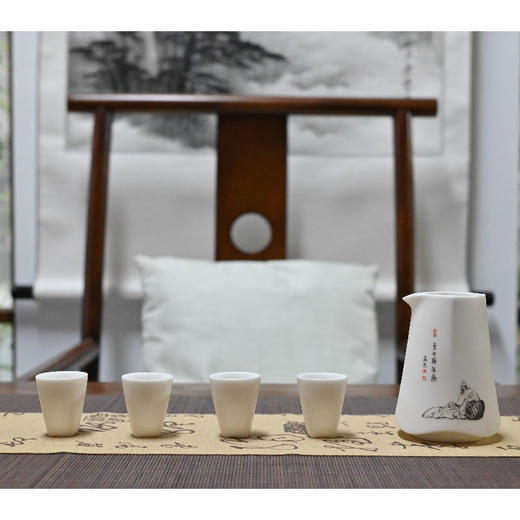 羽诗制造出品 太白问酒套装分酒器酒杯文创礼盒 商品图0