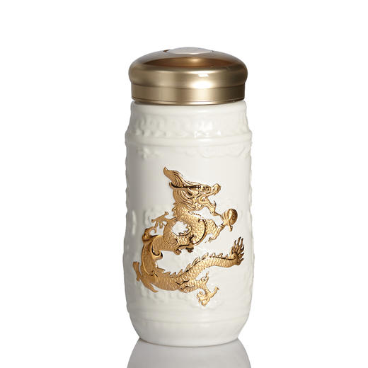 乾坤在握龙随身杯彩釉款 330ml双层 商品图4