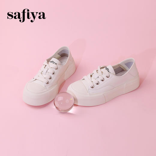 超值精选 | Safiya/索菲娅2023春夏圆头浅口透气厚底百搭休闲板鞋 SF33912283 商品图6