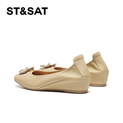 星期六优雅花扣坡跟鞋SSC111130I 商品图14