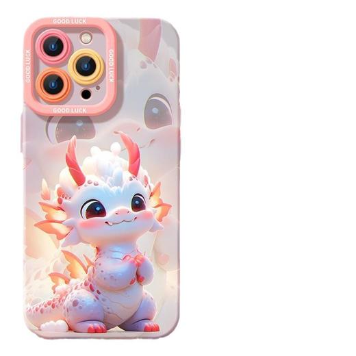 【可爱龙！龙年苹果手机壳】颜值爆表，超萌超可爱，春节喜庆纳福开运！适用新年苹果15新款14plus磨砂13硅胶12mini保护套11promax手机壳 商品图9