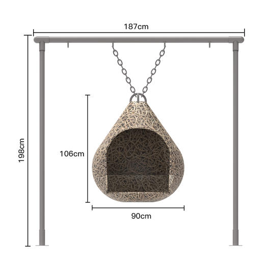 小藤编吊椅吊篮 商品图4