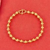 【限时克减128元】足金999.9 黄金纯光珠(约5mm)纯圆珠手链光珠手链佛珠手链(SL00001-11)（预售产品下单后不退款不退货不换货不补差价） 商品缩略图0