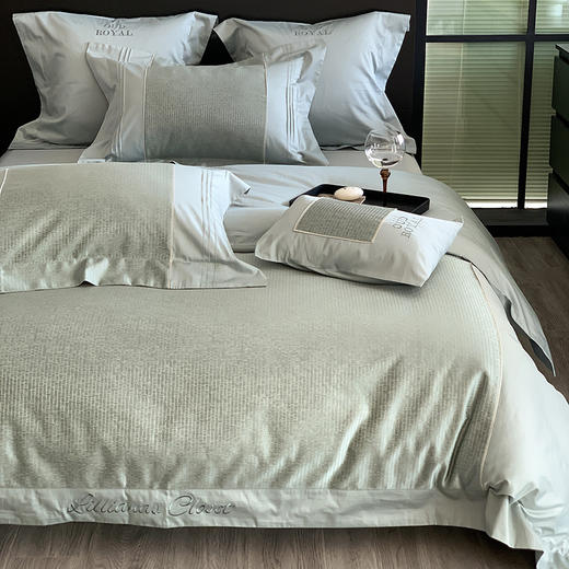 北欧风亲肤舒适轻奢工艺款全棉四件套夏季裸睡纯棉床单被套床品 商品图2