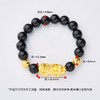 【限时克减150元】足金 3D硬金蝴蝶结貔貅双珠黑玛瑙弹力成品手串(AA3DSC00016)预售产品下单后不退款不退货不换货不补差价 商品缩略图3