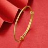 【限时克减128元】足金999.9 #儿童/宝宝 实心同宽推拉BB镯宝宝镯童镯（单只）面宽约1.6-1.8mm(TZ00010-01)（预售产品下单后不退款不退货不换货不补差价） 商品缩略图1
