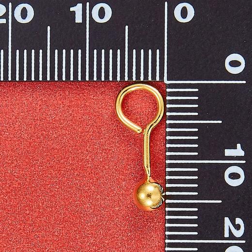 【限时克减128元】足金999.9 空心光珠泡钉（约4mm）耳钉(ES00001-03)（预售产品下单后不退款不退货不换货不补差价 商品图3
