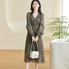 剩S/M 米思阳2026春季新款别致高级感印花连衣裙修身收腰v领裙子女0320 商品缩略图3