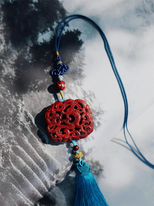 4.8cm 凤凰来仪°紫檀车挂 商品图0