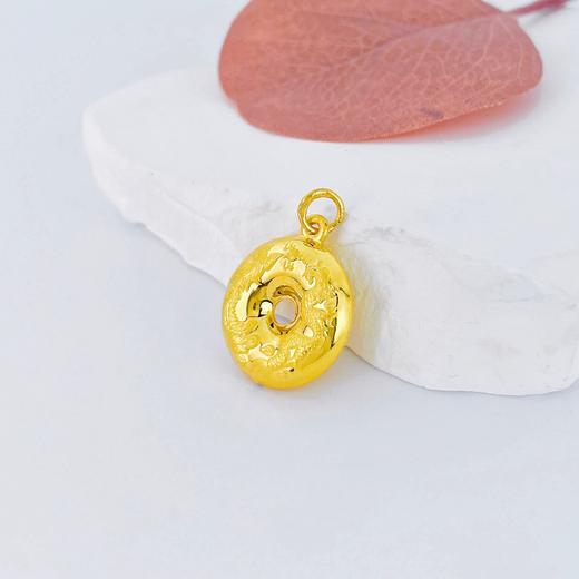 【限时克减150元】足金999.99 五9黄金空心双面龙凤平安扣吊坠(AFWJ020DZ00031)（预售产品下单后不退款不退货不换货不补差价（预售产品下单后不退款不退货不换货不补差价 商品图1