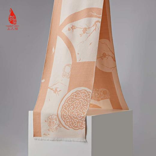 SAINTJOY/上久楷 丝毛围巾  丝毛长巾 桃韵添兽  CJS23058 商品图9