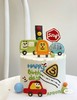 【臻品系列】---加高半翻糖【五彩卡通小汽车】蛋糕 商品缩略图0