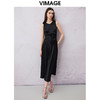 VIMAGE纬漫纪夏季新款气质收腰显瘦无袖连衣裙V2177701 商品缩略图1