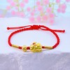 【限时7.5折】【定价黄金】足金 #招财进宝 #儿童/宝宝 3D硬金金币转运珠黄烤漆元宝招财貔貅宝宝红绳调节成品手串(AA3DSC00329)（预售产品下单后不退款不退货不换货不补差价） 商品缩略图0