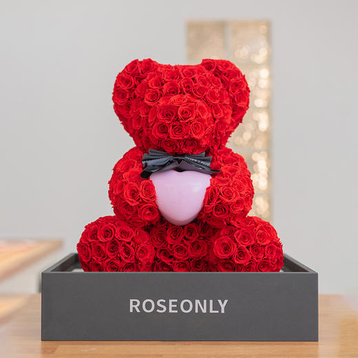 【爱礼告白】ROSEONLY诺誓 高级定制永生玫瑰系列玫瑰心意熊玫瑰心意兔送女友礼物 商品图2