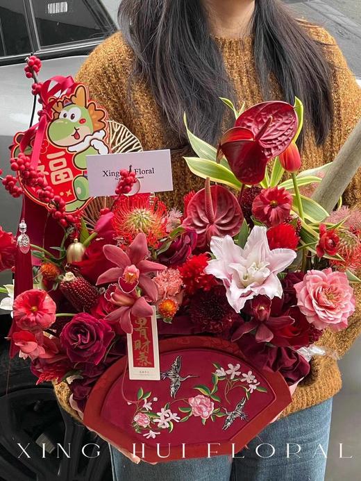 刺绣扇形花盒（29*9.5*20CM） 商品图1