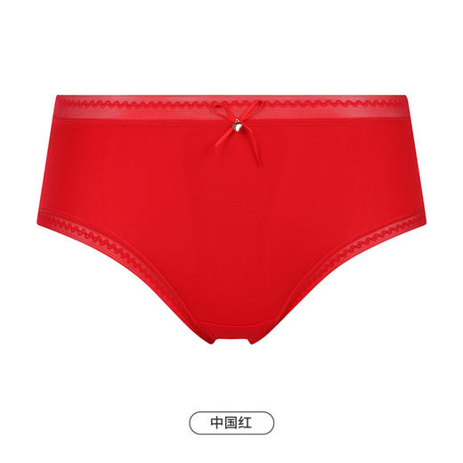 都市丽人基础系列薄透丝滑内裤女锦纶女士内裤速干中腰平角内裤LK45C2 商品图6