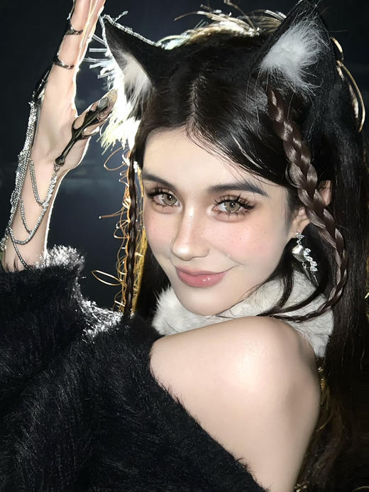 【中直径】Kitty Sundae-中古废土14.2mm【月抛 0-800度 无525/575】 商品图9