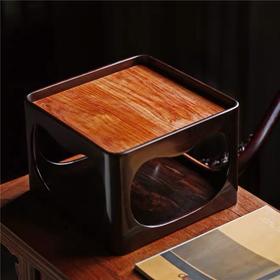 紫光檀+缅花【云清】香几