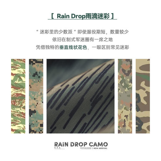 工装优选山系户外雨滴迷彩机能夹克军事风宽松翻领拉链外套男春秋 商品图2