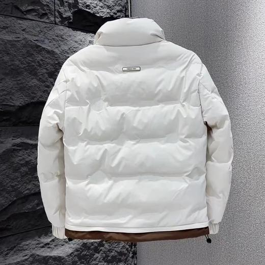 PX-8835码羽绒服男女同款白鸭绒拼色立领保暖外套 商品图2