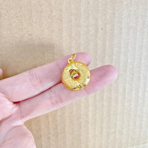 【限时克减150元】足金999.99 五9黄金空心双面龙凤平安扣吊坠(AFWJ020DZ00031)（预售产品下单后不退款不退货不换货不补差价（预售产品下单后不退款不退货不换货不补差价 商品图2