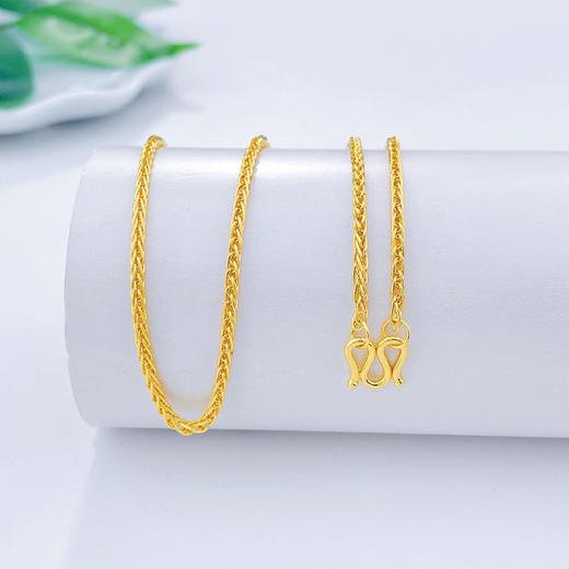 【限时克减150元】足金999.9 圆肖邦链项链(XL00014-11)补差价）补差价）预售产品下单后不退款不退货不换货不补差价 商品图1