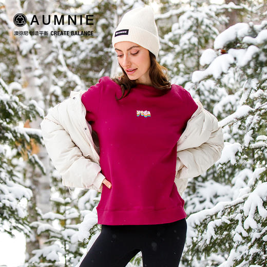 彩虹瑜伽卫衣   秋冬运动休闲罩衫 商品图4