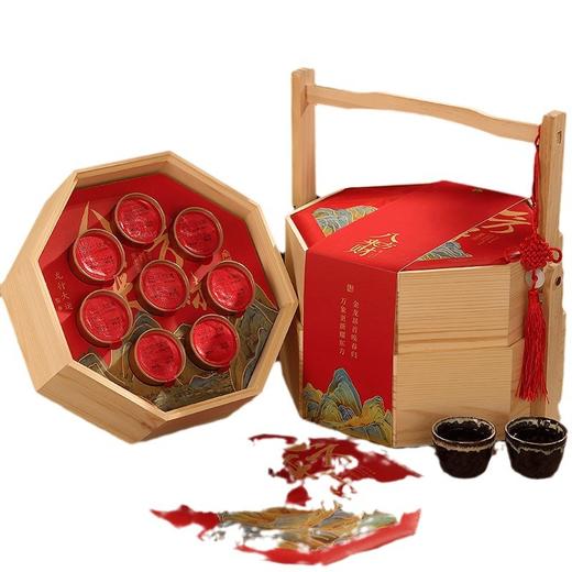 【觅食严选！南三府蛇年贺岁/八方来财双层提篮】每日坚果（内含核桃仁、腰果仁、巴旦木仁、南瓜子仁、蔓越莓干、黑加仑干、葡萄干）开心果 核桃仁 武夷山大红袍 多味花生 -52 商品图4