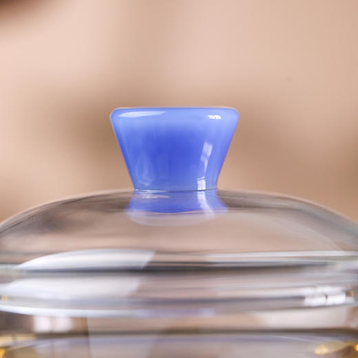 禾器晶彩·源荷盖碗 玻璃茶具 茶器 建议容量：165ml 商品图1