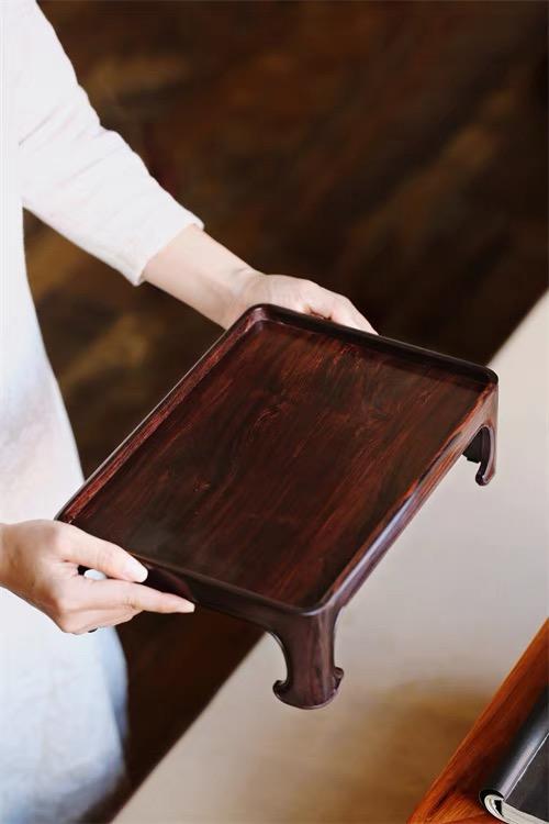 紫光檀【云桦】香几 商品图0