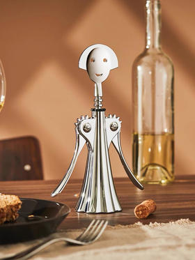 ALESSI/安娜红酒开瓶器多功能不锈钢啤酒启瓶送礼轻奢家用