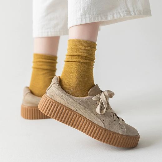 （需下单10双）【YW】无忧购（35元10双）韩版百搭ins潮日系复古堆堆袜中筒袜8006（截单后7天发货) 商品图5