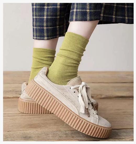 （需下单10双）【YW】无忧购（35元10双）韩版百搭ins潮日系复古堆堆袜中筒袜8006（截单后7天发货) 商品图6