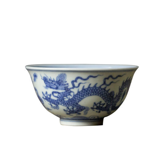 茶香记 骆深窑 仿明青花 成化云龙纹品杯 古典淡雅 浑厚古朴 商品图4