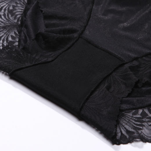 都市丽人基础系列宽版包覆内裤女蕾丝女士内裤中腰平角内裤LK45G1 商品图5