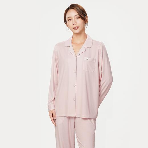 都市丽人生活家居春夏睡衣女抗皱绵家居服薄款长袖长裤女士套装LH40A4 商品图1