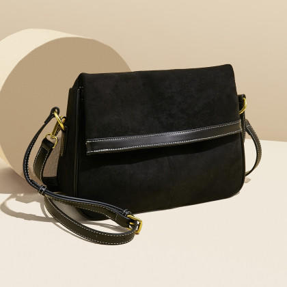 Safiya/索菲娅2024时尚邮差包百搭手机包大容量女士单肩斜挎女包 SF900550Y 商品图1